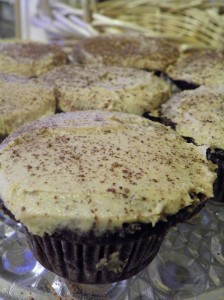 Chocolate Cupcakes with Peanut Butter Frosting