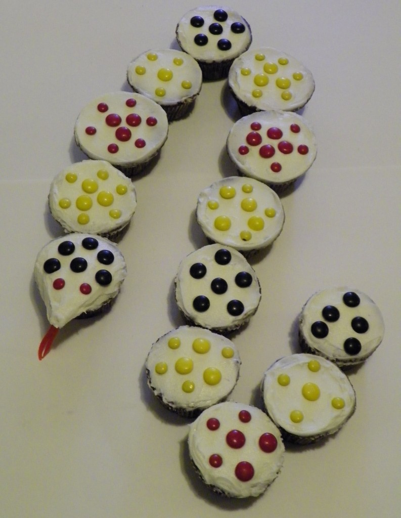 Snake Cupcakes