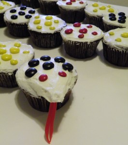 Snake Cupcakes