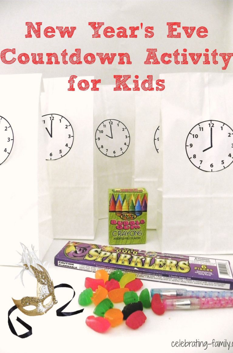 New Year’s Eve Countdown Activity for Kids