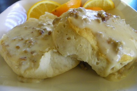 Vegetarian Biscuits and Gravy