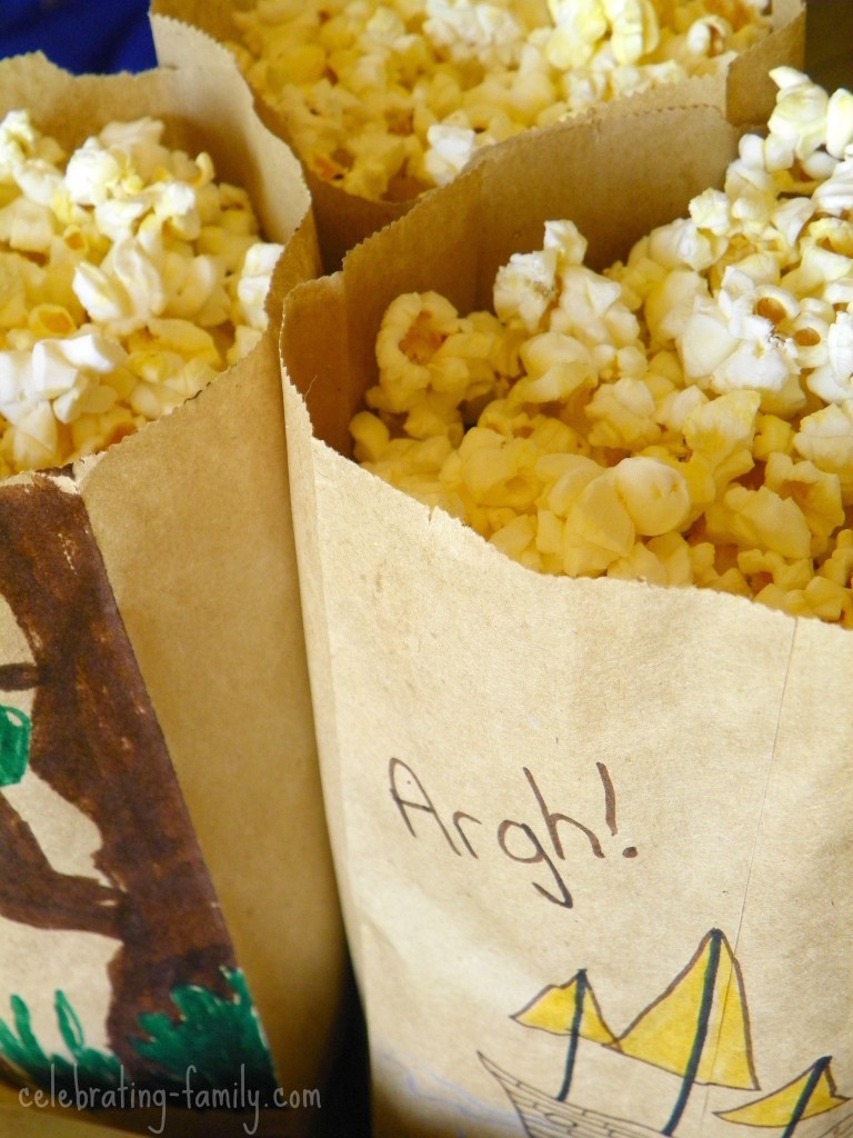 Popcorn bag craft - fun idea for your next trip to the movies.