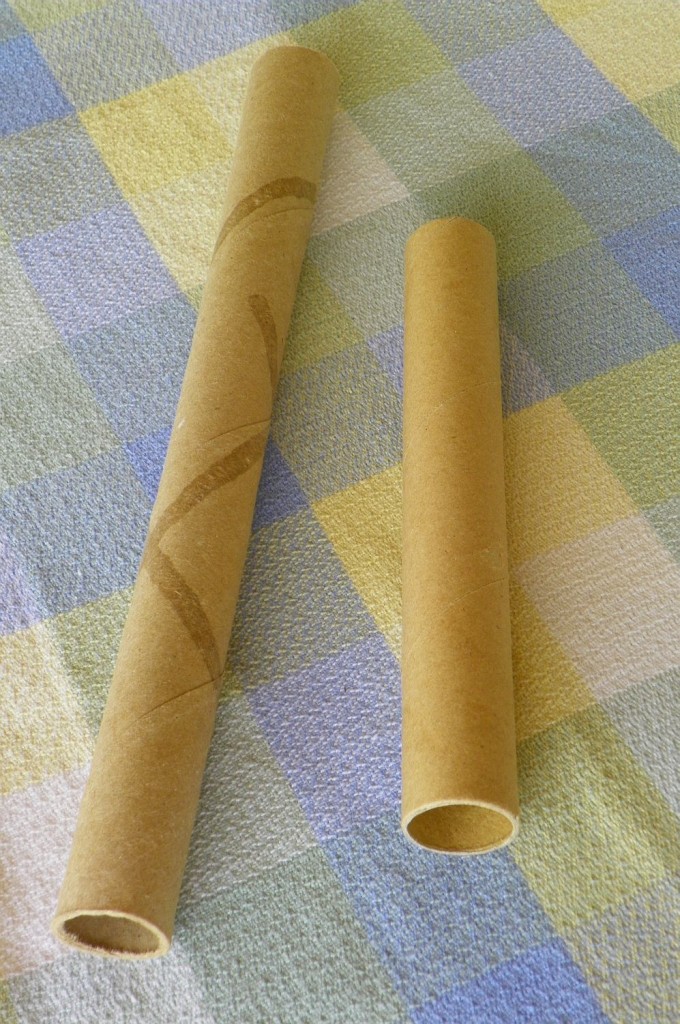 2 Easy Cardboard Roll Craft Ideas - Fairy Wand and Sea Serpent