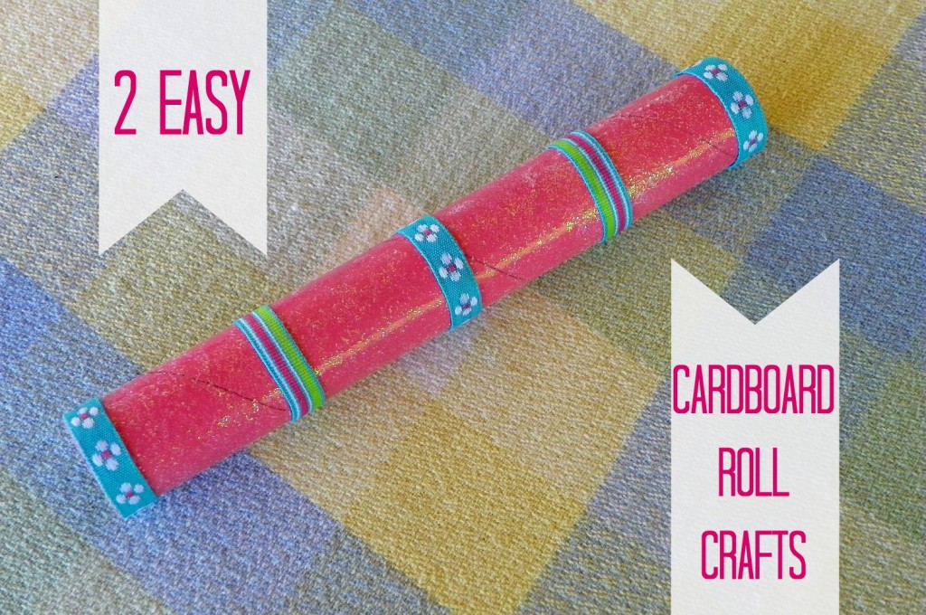 2 Easy Cardboard Roll Craft Ideas - Fairy Wand and Sea Serpent