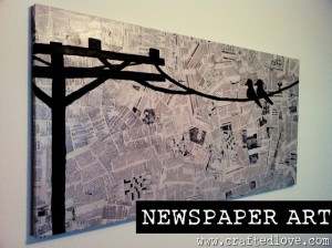 newspaper art