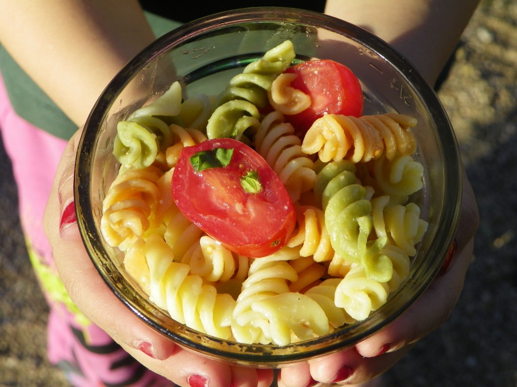 Easy pasta salad.