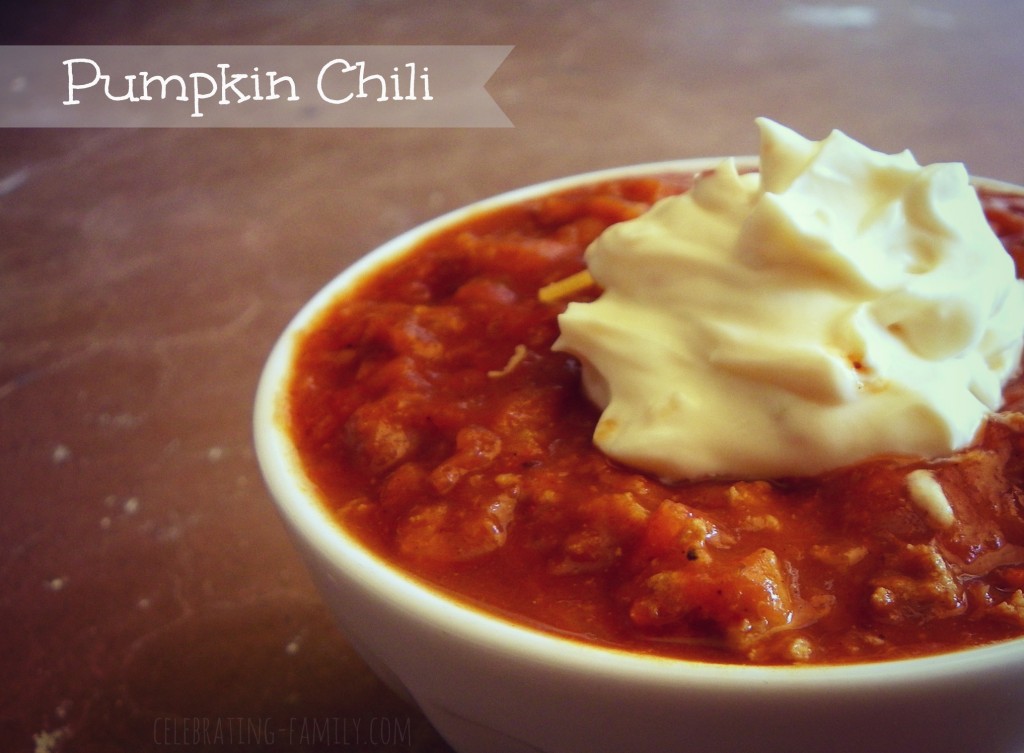 Kid-Friendly Pumpkin Chili Made in the Slow Cooker