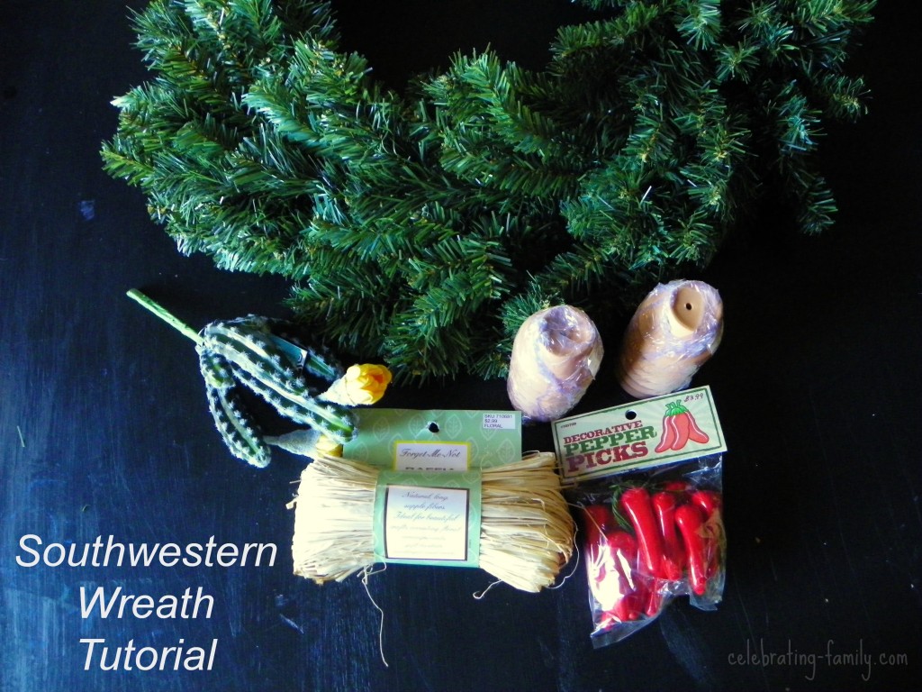 Southwestern Wreath tutorial by Celebrating Family