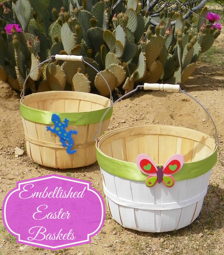 How to embellish simple Easter baskets 