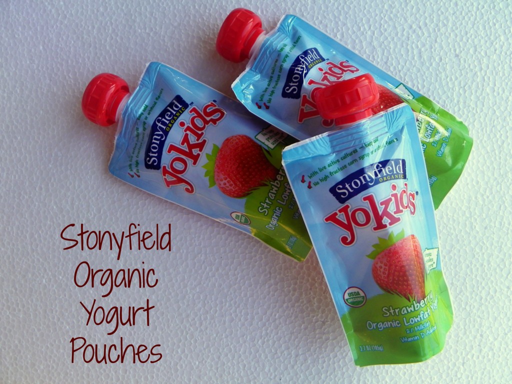 Stonyfield organic yogurt pouches