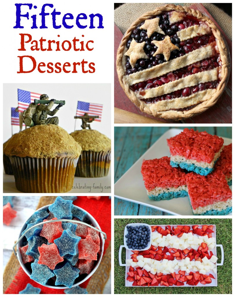 Patriotic Desserts for July 4th, Memorial Day, or whenever!