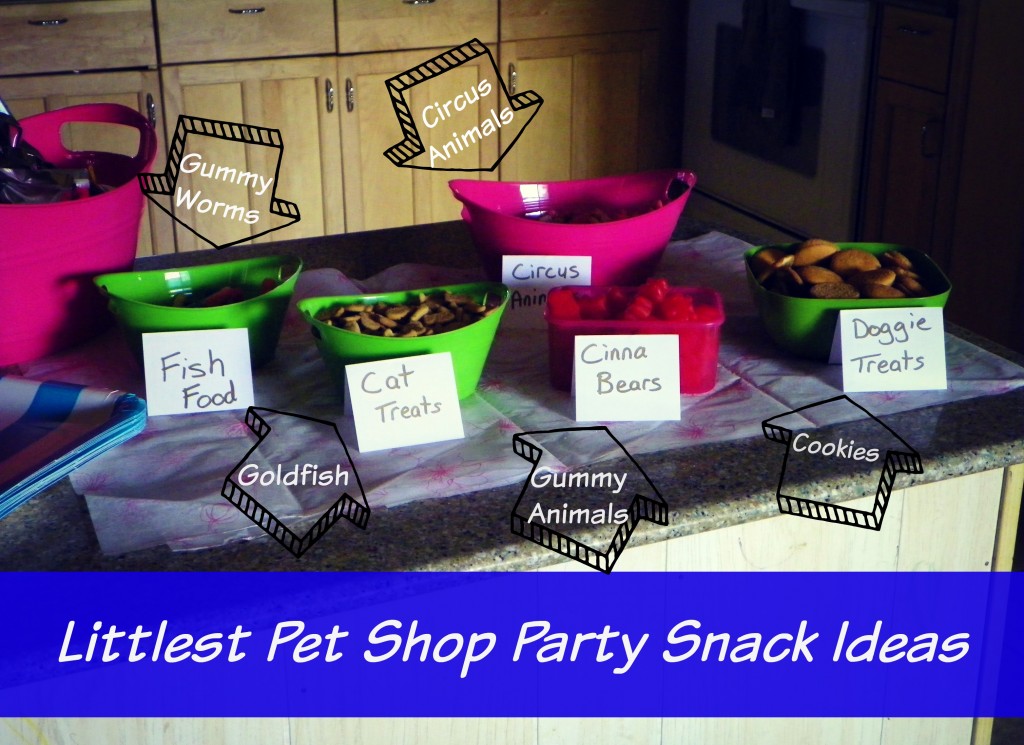 Littlest Pet Shop party snack ideas.