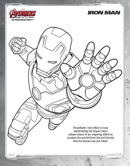 Marvel's Avengers Age of Ultron: Coloring Sheets Your Kids Will Love