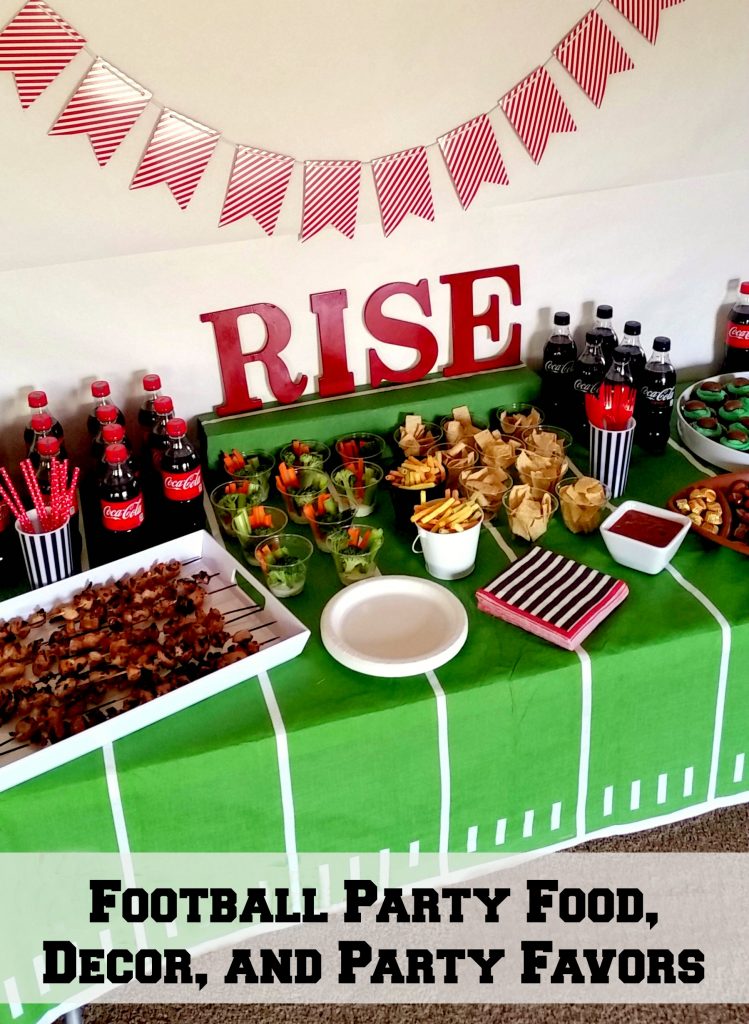 Football Party Food, Decor, and Party Favors