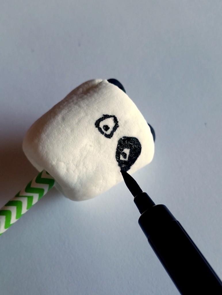 Panda Marshmallow Pops Eyes