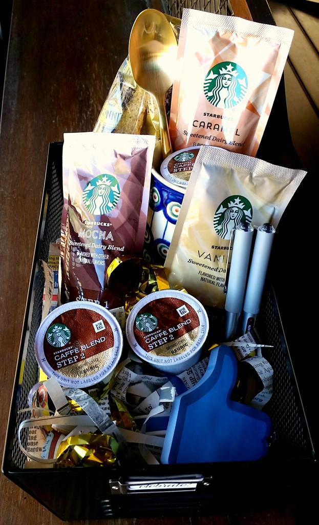 Gift basket idea for him. #StarbucksCaffeLatte, #MyStarbucksatHome ad