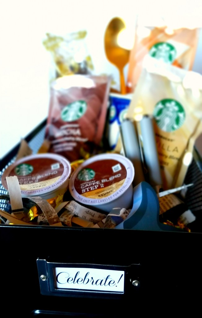 Gift basket idea for him. #StarbucksCaffeLatte, #MyStarbucksatHome ad