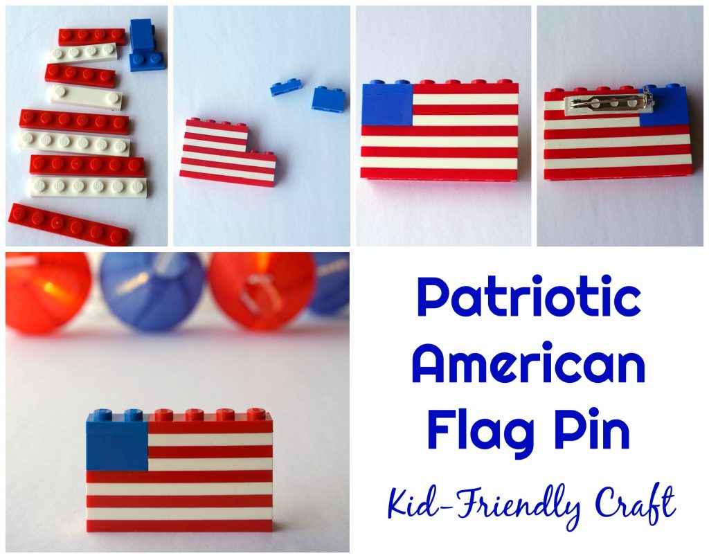 Patriotic Flag Pin Craft in Honor of #USOCarePacks