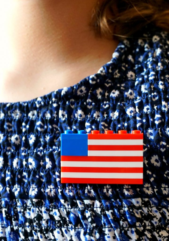 Patriotic Flag Pin Craft 