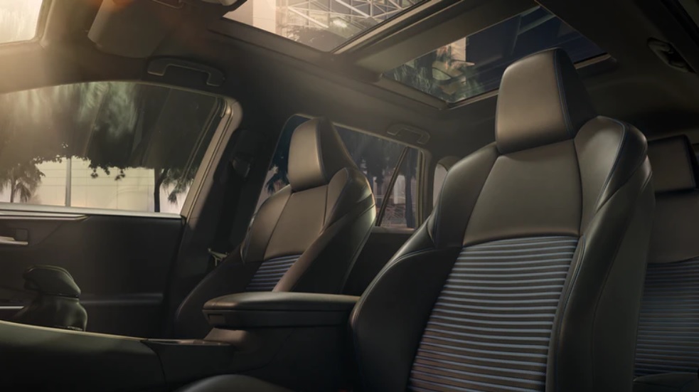 Interior of 2020 RAV4 Hybrid from Toyota web site