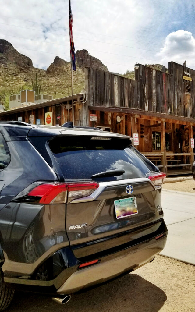 RAV4 parked at Tortilla Flat, Arizona