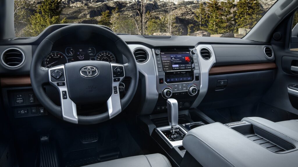 Interior dash of Tundra #celebratingtoyota