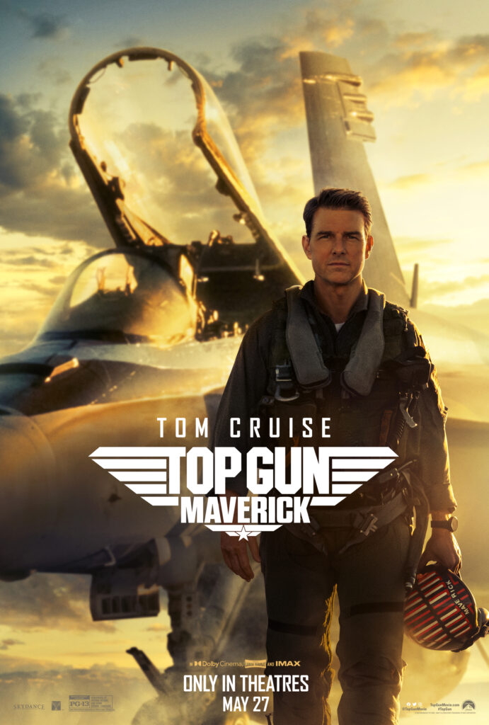 Top Gun: Maverick movie poster.