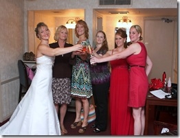 The girls before my sister's wedding.