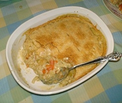 Vegetarian chicken pot pie